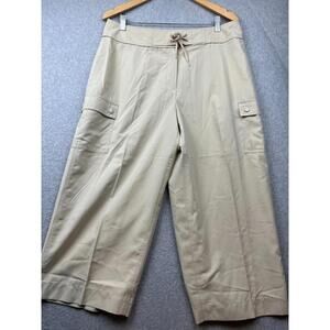 Izod Golf Cargo Capri Pants Womens Size 14 Outdoor Summer Lightweight Hiking